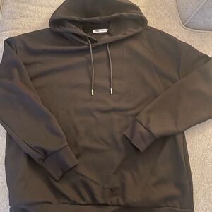 Zara Black Sweatshirt Hoodie Casual Fit